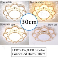 <EX SHOP> Modern Led Crystal Ceiling Lights With Colored Round Luxury Bedroom Living Room Cristal La