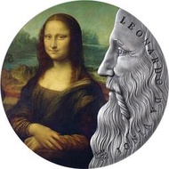 [白銀之手]<預購>2019迦納世界偉大的藝術家1-達文西精鑄銀幣9800