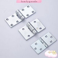 LANFY Door Hinge, Heavy Duty Steel Connector Flat Open, Practical Soft Close Interior No Slotted Wooden  Hinges Furniture Hardware Fittings