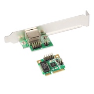 Le Expansion MINI PCIE Gigabit Network Card MINI Half High PCIE 1,000M Wired Network Card Desktop Ph