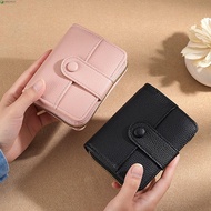 NEEDWAY Women Short Wallet, Zipper Elegant Business Purse, Casual Pu Leather Lychee Pattern Solid Co
