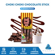 Choki Choki Chocolate Stick 4pcs Delicious Chocolate Paste Snack Treat for Kids and Adults