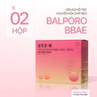 Combo hộp sủi chuyển hoá chất béo Balporo BBae Hàn Quốc hỗ trợ giảm cân dưỡng da sáng mịn độc quyền 