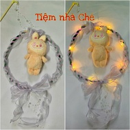 [ VÒNG NƠ MÀU NGẪU NHIÊN ] Lồng đèn decor Trung Thu VÒNG NƠ sứa gắn thú gấu bông LABUBU CAPYBARA đèn