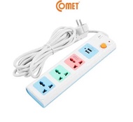 Ổ Cắm Điện Nối Dài COMET CES5303 2500W Dây 3M 3 Ổ Cắm 3 Chấu 2 Cổng Sạc USB