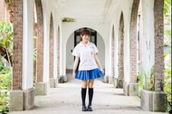 彰化高商｜制服短裙 藍色百褶裙