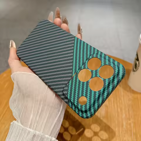 Luxury Slim Carbon Fiber Pattern Hard PC Back Cover For Honor Win RT HonorWin HonorWinRT 5G ShockPro