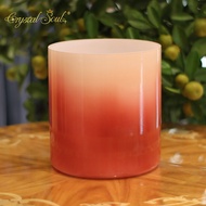 Crystal Soul Glaze Red Gradient Chain Alchemy Crystal Singing Bowl for Sound Repair