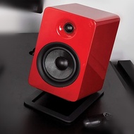 2pcs Tilted Desktop Speaker Stands 22lb Load Capacity Aluminum Alloy Speaker Riser for Bookshelf PC