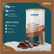 Simple Meal: Meal Substitute Drink (Chocolate) - Drinking Powder + High Protein Cake - New Date