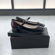 Repetto-Spring/summer American mid-heel Mary Jane womens shoes soft cow patent leather shoes straigh