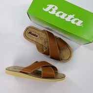 Bata รุ่น 6524-8524 รองเท้าบาจาหนังแท้ รุ่นดั้งเดิม สีน้ำตาล/สีดำ เบอร์ 5-10 (38-45) รุ่น 865-6524 865-8524