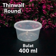 Unik Thinwall Bulat 400 ml DM - R - Wadah Mangkuk Plastik Round Murah