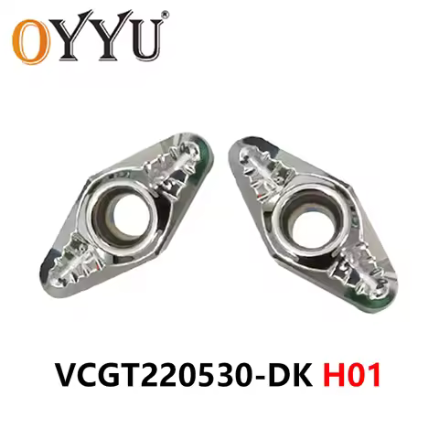 OYYU VCGT220530 VCGT220530-DK H01 Copper Aluminum Carbide Inserts VCGT 220530 DK H01 Turning Tools M