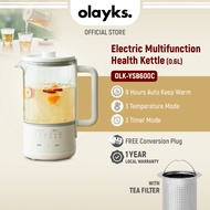 Olayks 0.6L Multifunction Electric Health Kettle Tea Kettle Tea Brewer Glass Kettle Tea Maker Health