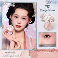 Flower Knows  Swan Ballet Series Eyeshadow + Butterfly Cloud Collar Collection Blush Combo Set pink 