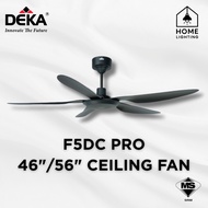 DEKA F5DC PRO 46" 56" SIRIM DC Motor 5 Blades Light LED 20 Speed Remote Control Ceiling Fan KRONOS K