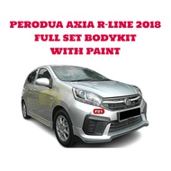 Perodua Axia R-Line 2018 Full Set Bodykit in S28 Glittering Silver