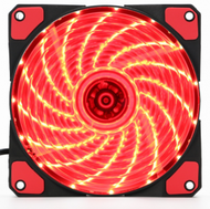 Others - 12cm機箱風扇 15燈流光LED靜音12025電腦散熱主機箱風扇（紅色）
