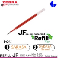 Zebra Gel Pen Refill JF Gel Ink Rollerball For Sarasa Clip & Sarasa Grand Pen