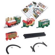 manclothescase 13-piece Train Set Retro Christmas Electric Train Set Perfect Holiday Gift for Boys and Girls Mini Railway Tracks Toy with Vintage Style Ideal Christmas for Toddlers