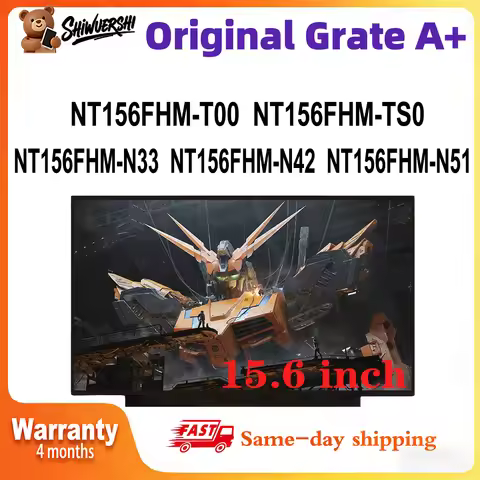 Original New A+ 15.6 inch Laptop Lcd Slim Screen Monitor Panel NT156FHM N33 N42 NT156FHM N51 NT156FH