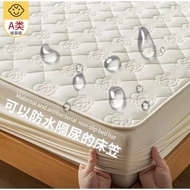 Waterproof Mattress Cover Thicken Quilted Fitted Cover Mattress Protector Queen Size Fit Sheet With Elastic Band Bed Cover