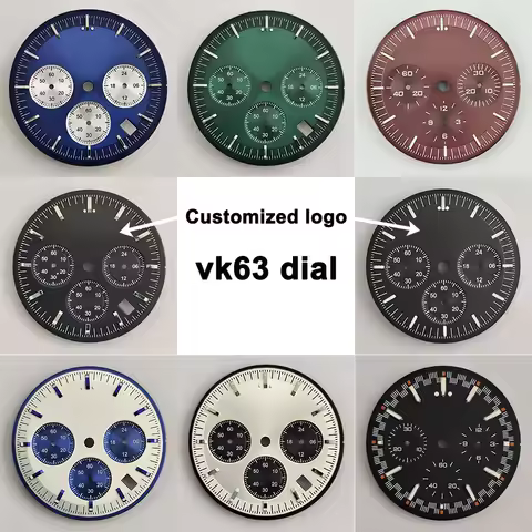 32.5mm VK63 dial suitable for VK63VK63A movement VK63 case dial watch accessories