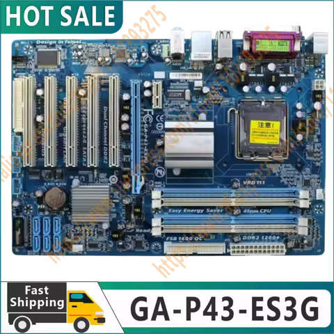 Original GA-P43-ES3G board LGA775 DDR2 USB2.0 16G P43 P43-ES3G Desktop board SATA2 board 100% tested