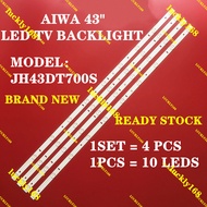 JH43DT700S AIWA 43" LED TV BACKLIGHT(LAMPU TV) AIWA 43 INCH LED TV BACKLIGHT JH43DT700