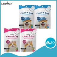 [2 pcs pack] Loveabowl Clean‑A‑Cat Clean-A-Dog Stress‑Free Pet Glove | Quick Clean | Deodorising | C
