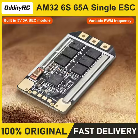 OddityRC AM32 6S 65A Single ESC 13” FPV Drone Fixed Wing Boat Model Car Model