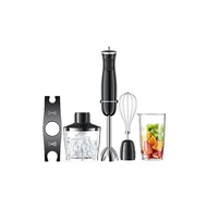 Turelar Hand Blender Multi-Stick Blender 800W Baby Food Ice Crusher Food Processor Whisk Electric Slim Compact Food Mixer Handy Mixer Attachment 5 Roles Black