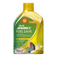 น้ำมันเครื่อง มอเตอร์ไซค์ ออโตเมติก Shell ADVANCE Fuel Save 4AT 10W-30 สังเคราะห์100% น้ำมันเครื่องส