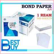 LETTER SIZE (SHORT)COPY & LASER | BOND PAPER | COUPON BOND (500 SHEETS / 1 REAM) 70gsm OFFICE SUPPL