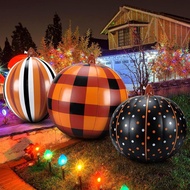 Labu Kembung Halloween Baharu Hiasan Halaman Luaran Labu Tanglung Labu Bujur Hiasan Prop Labu