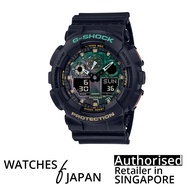 [Watches Of Japan] G-SHOCK WATCH GA-100RC-1ADR Sports Watch Men Watch Black Resin Band Watch
