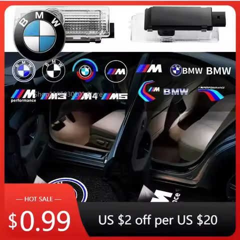 Interior Mouldings Hot B 2Pcs Car Door Welcome LED Projector Laser Logo Door Light For BMW E90 E60 E