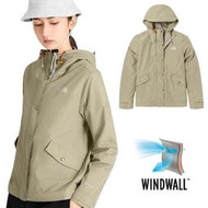 RV城市【The North Face】送》女 款保暖防潑防風連帽飛行員夾克 WindWall 運動外套 風衣_4U9W