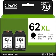 CARTRIGO 62 Black XL Cartridge, 62 XL Black, Replacement for HP 62 Black Ink Cartridge 62XL for Offi