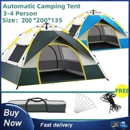 2/4 Waterproof Outdoor Dome Camping Tent automatic Double Layer waterproof Tent camping tent