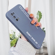 Hontinga เคส Realme 7 Pro Realme 7 5Gเคสสี่เหลี่ยมซิลิโคนนุ่มเหลวแท็กสโลแกนส่วนตัวเคสป้องกันกล้องคลุมทั้งหมดกรอบด้านหลังเคสโทรศัพท์ Softcase