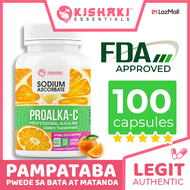 LEGIT ProAlka-C by Kishaki Essentials Non Acidic Sodium Ascorbate Vitamin C With Zinc &amp; Alkaline ImmunoPro 100 Capsules