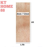 [1 1/2ft x 6ft] Papan Plywood / Solid Plywood 8mm 12mm