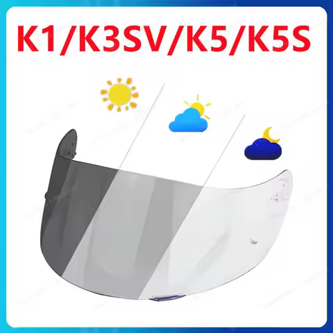 Motorcycle Photochromic Lenses Replacement Visor For AGV K1 K1S K3SV K5 K5S Compact ST Helmet Anti-U