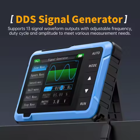 FNIRSI New DSO510 PLUS Oscilloscope 10MHz Bandwidth 48MS/s Sampling Rate Mini Handheld Electronic Me
