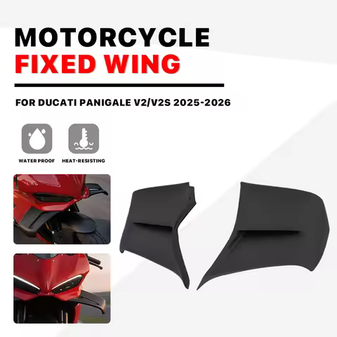 New Motorcycle Winglets Spoiler V2 wings Fixed Wing For Ducati Panigale V2 V2S V2R 2025-2026 Side Pa