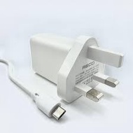 Uk charger (2.4a) RC61 2.48 RECCI RC61 30W (QC18W+12W) 4 USB PORTS CHARGER - WHITE