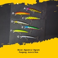 Gewang Minnow Casting UL Umpan Siakap PB Umpan Toman Umpan Haruan Umpan Killler Fishing Tackle 9Gram