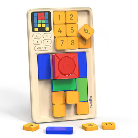 Super Slide Puzzle Hand Held Travel Games for Kids 8-12 Brain Teaser Toys Road Trip Activities for B